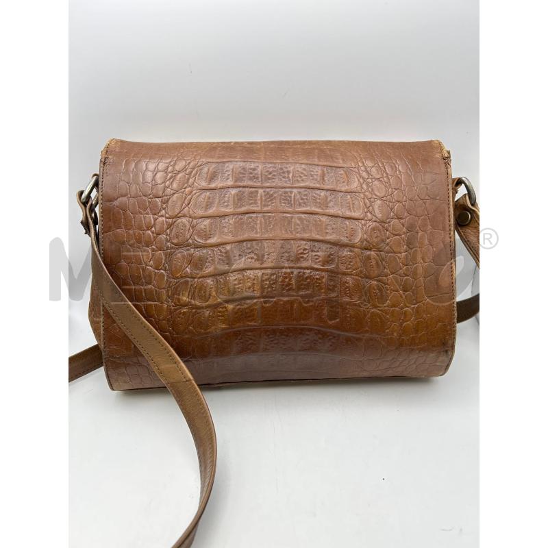 FENDI BORSA MARRONE PELLE STAMPA COCCO LOGO LATERALE TRACOLLA VINTAGE | Mercatino dell'Usato Roma porta maggiore 2