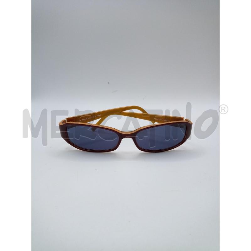 FENDI OCCHIALI LENTE NERA MONTATURA MARRONE BEIGE LOGO LATERALE | Mercatino dell'Usato Roma porta maggiore 1