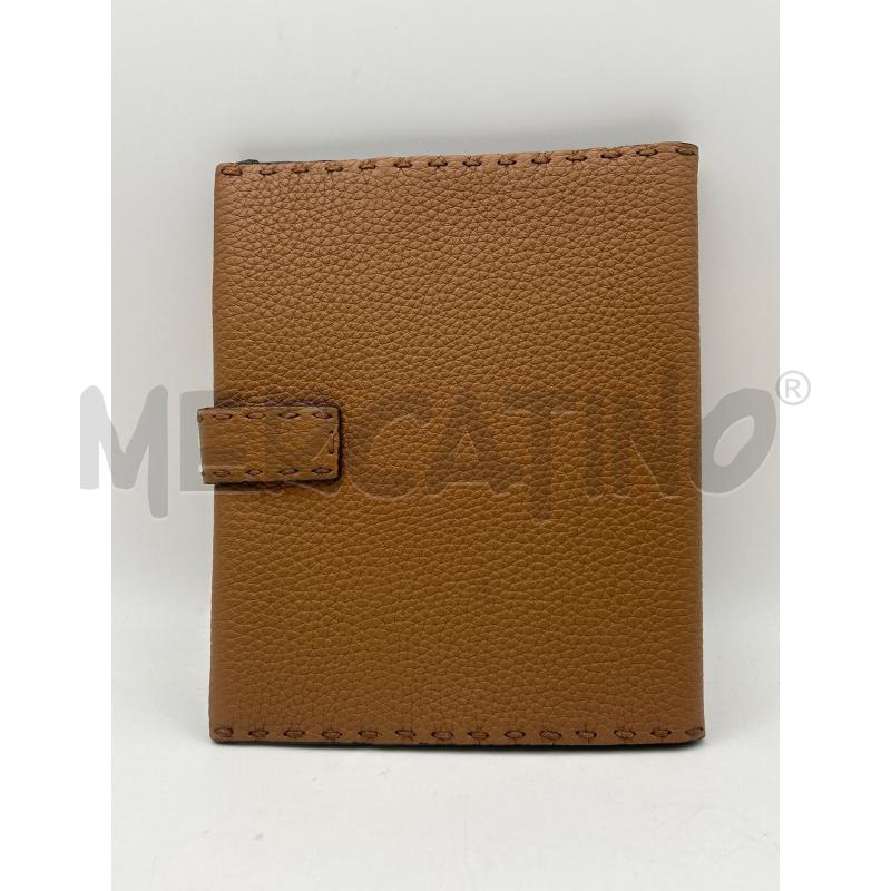 FENDI PORTA AGENDA MATTONE PELLE MARTELLATA BOTTONCINO LOGO CLIP | Mercatino dell'Usato Roma porta maggiore 2