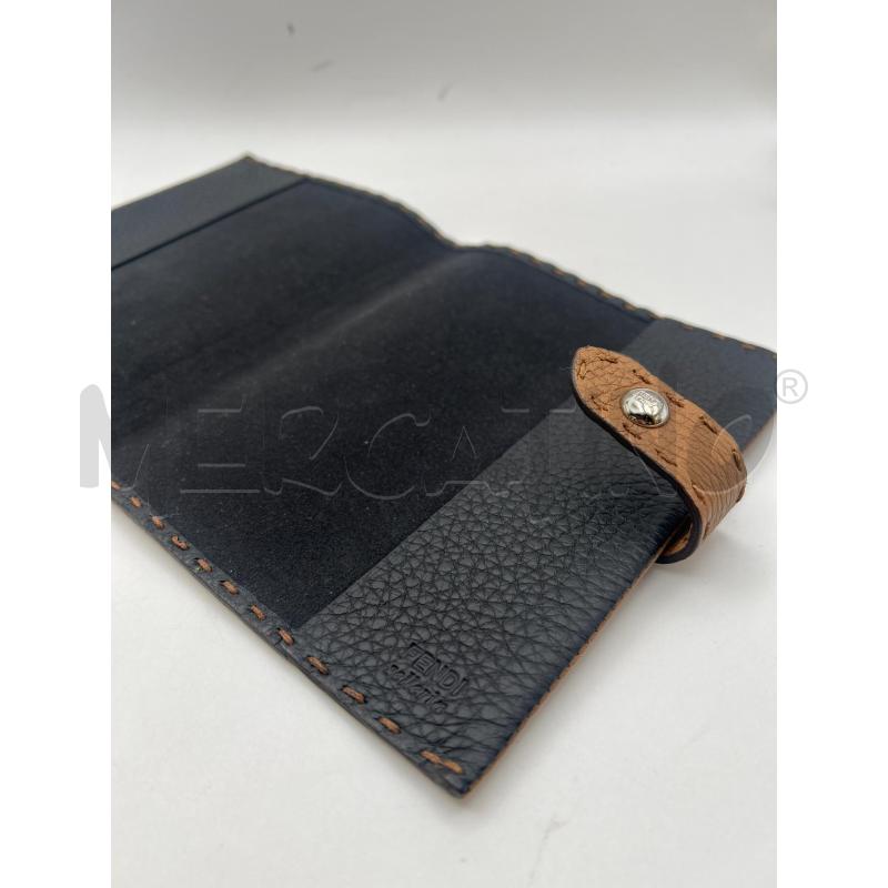 FENDI PORTA AGENDA MATTONE PELLE MARTELLATA BOTTONCINO LOGO CLIP | Mercatino dell'Usato Roma porta maggiore 5