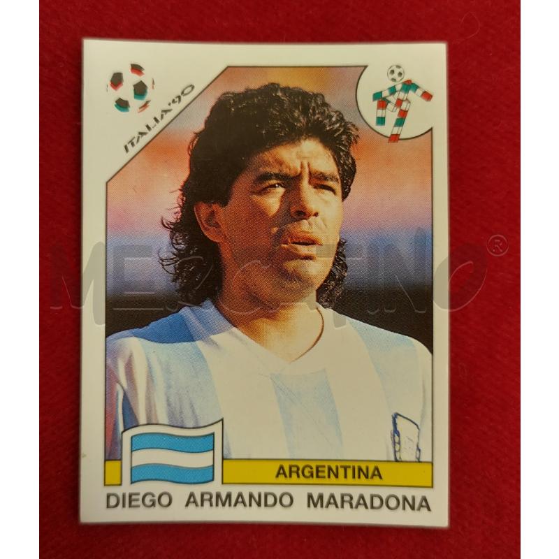 FIGURINA DIEGO ARMANDO MARADONA ITALIA 90 1 | Mercatino dell'Usato Roma porta maggiore 1