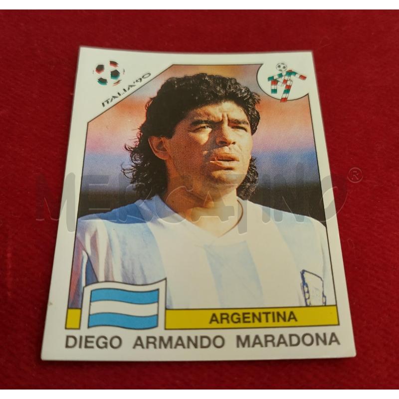 FIGURINA DIEGO ARMANDO MARADONA ITALIA 90 1 | Mercatino dell'Usato Roma porta maggiore 2
