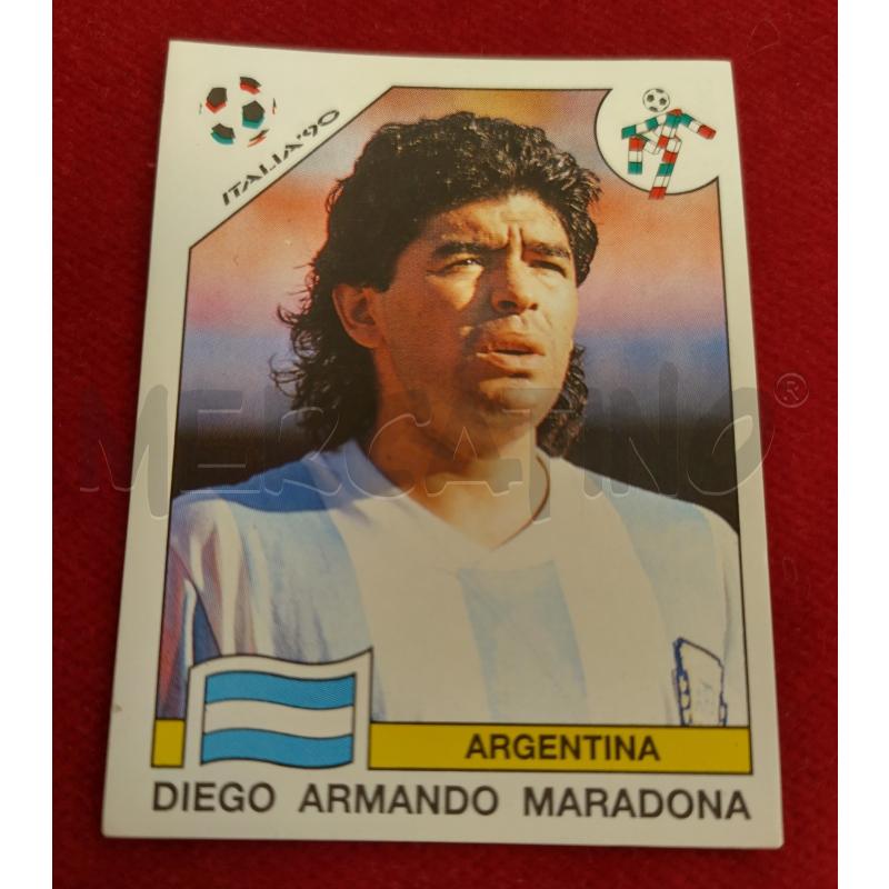 FIGURINA DIEGO ARMANDO MARADONA ITALIA 90 1 | Mercatino dell'Usato Roma porta maggiore 3