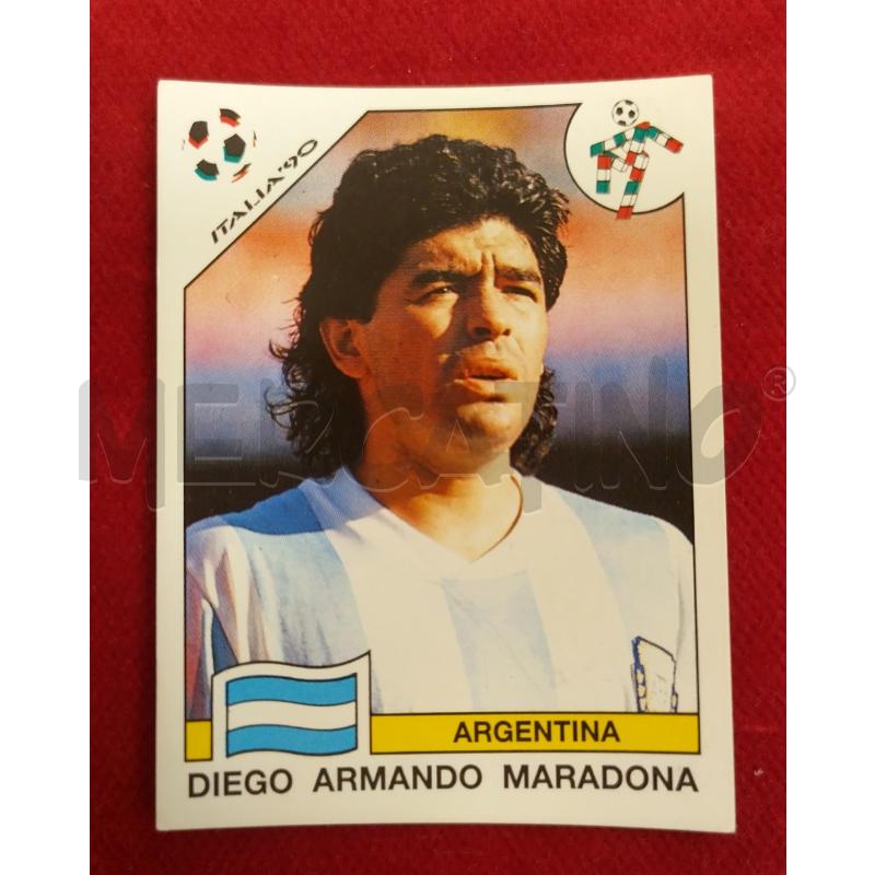 FIGURINA DIEGO ARMANDO MARADONA ITALIA 90 3 | Mercatino dell'Usato Roma porta maggiore 1