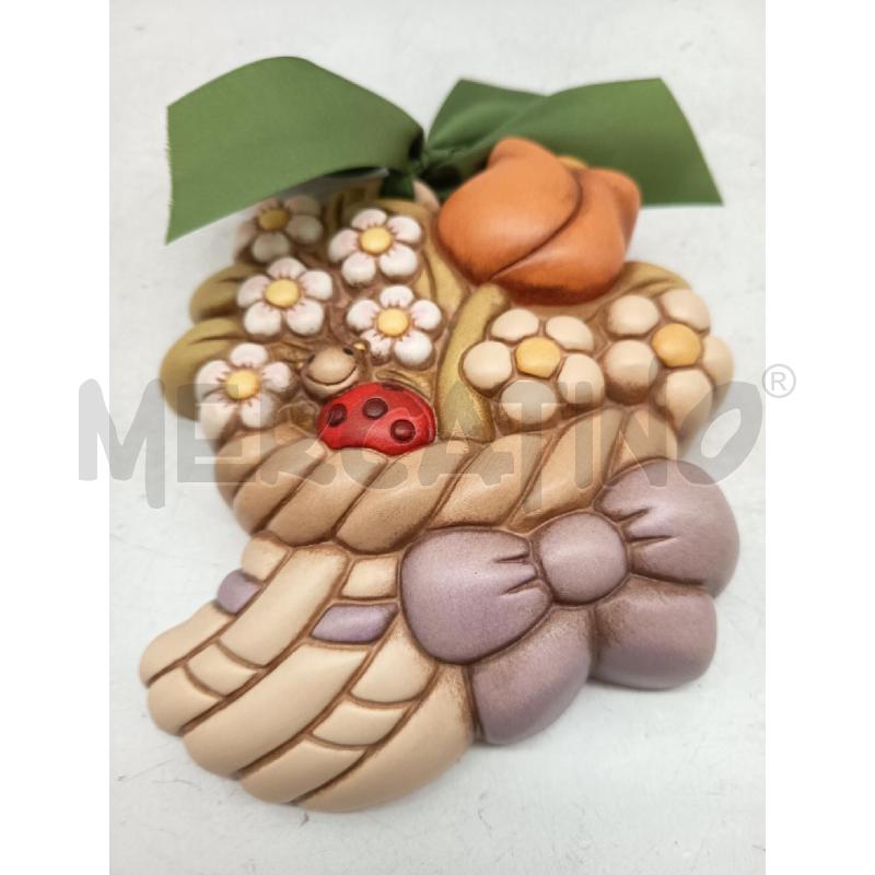 FORMELLA THUN CORNUCOPIA E COCCINELLA  | Mercatino dell'Usato Roma porta maggiore 2