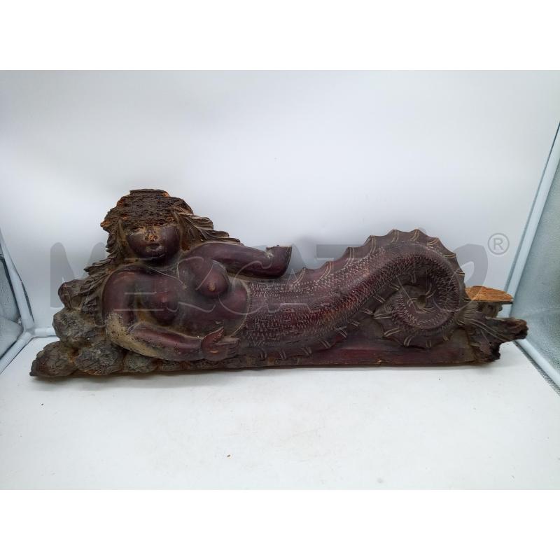 FREGIO LIGNEO SIRENA EPOCA DIFETTI | Mercatino dell'Usato Roma porta maggiore 1