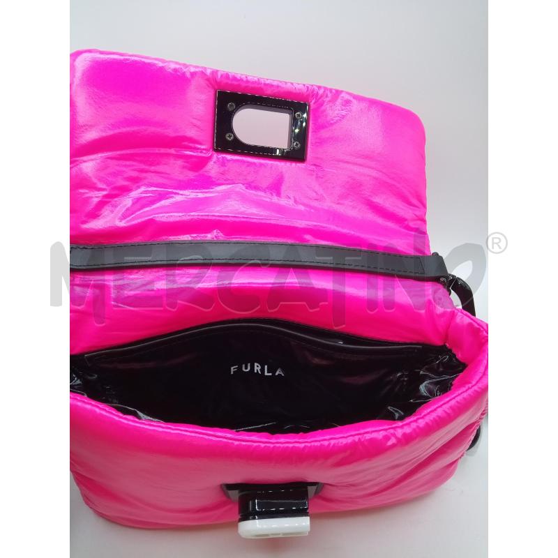 FURLA BORSA DONNA FUCSIA TRACOLLA CATENA NERA | Mercatino dell'Usato Roma porta maggiore 3