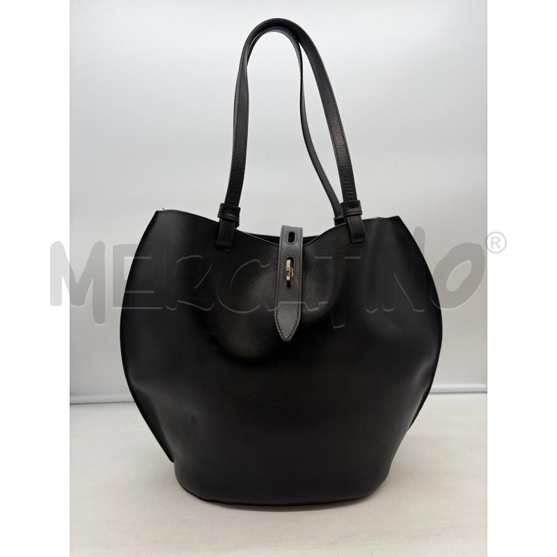 FURLA UNICA BORSA TOTE DONNA LIMITED EDITION PELLE NERA   | Mercatino dell'Usato Roma porta maggiore 1