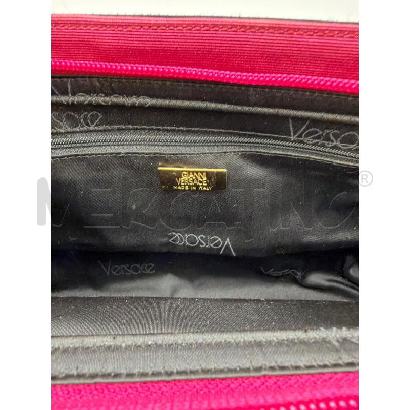 GIANNI VERSACE BORSETTA DONNA NERA LATI VIOLA CHIUSURAGOLD MEDUSA SFERE COLORATE  | Mercatino dell'Usato Roma porta maggiore 4