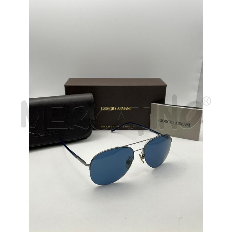 GIORGIO ARMANI OCCHIALI UOMO MONTATURA TITANIO LENTI BLU  | Mercatino dell'Usato Roma porta maggiore 1