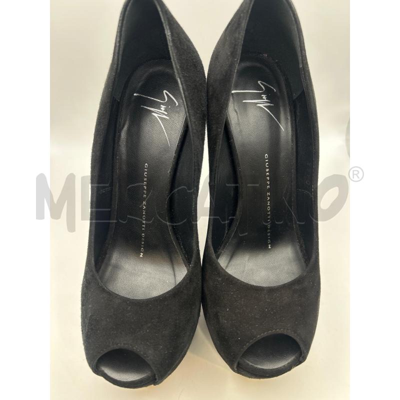 GIUSEPPE ZANOTTI DESIGN DECOLLETE NERE SCAMOSCIATE | Mercatino dell'Usato Roma porta maggiore 5
