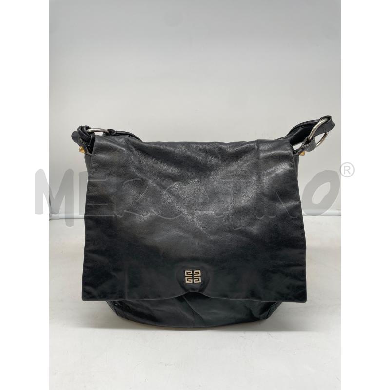 GIVENCHY BORSA DONNA NERA PELLE PANDORA DETTAGLI OTTONE LOGG MANICO A SPALLA 2 BORCHIE A PUNTA  | Mercatino dell'Usato Roma porta maggiore 1
