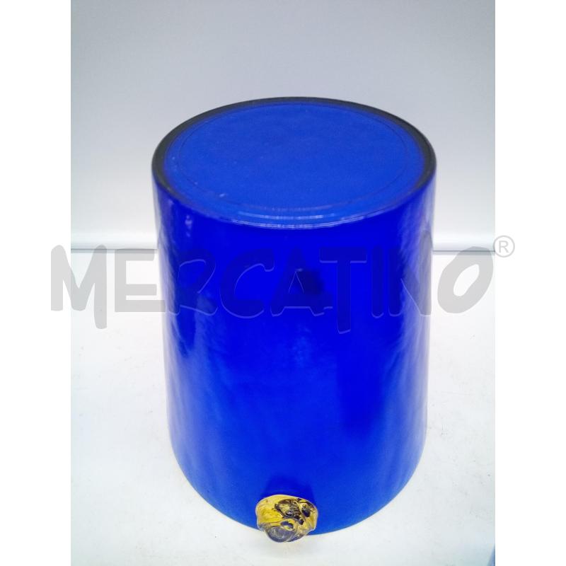 GLACETTE VETRO BLU PRESE GIALLE | Mercatino dell'Usato Roma porta maggiore 4