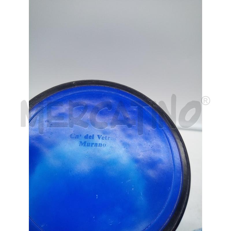 GLACETTE VETRO BLU PRESE GIALLE | Mercatino dell'Usato Roma porta maggiore 5