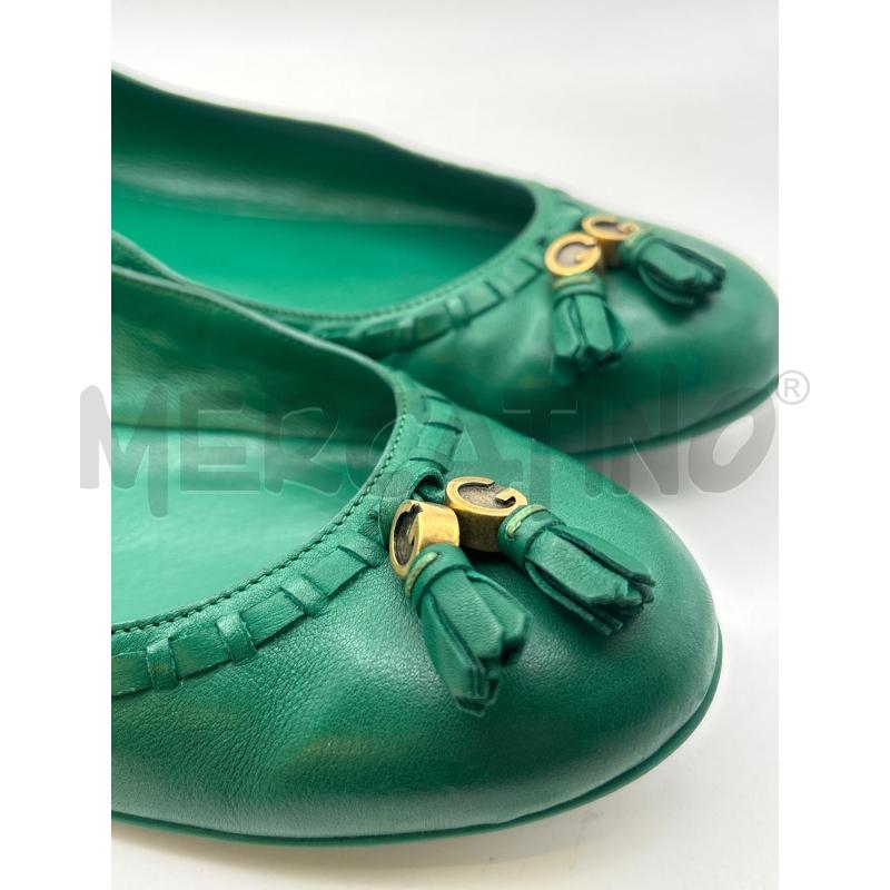 GUCCI BALLERINA VERDE NAPPINE G GOLD | Mercatino dell'Usato Roma porta maggiore 4