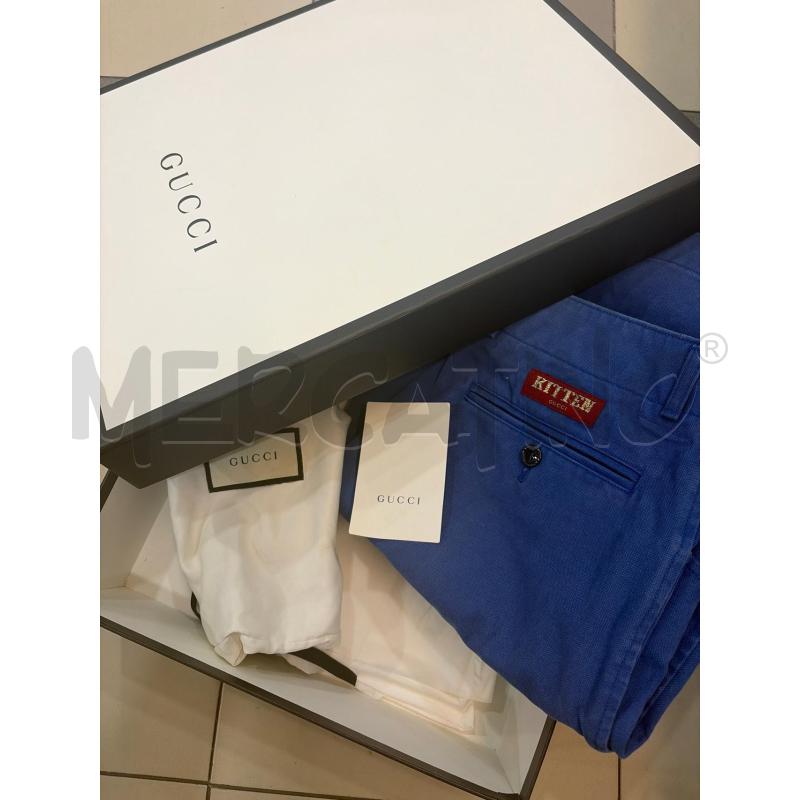 GUCCI BERMUDA KITTEN AZZURRO  | Mercatino dell'Usato Roma porta maggiore 1