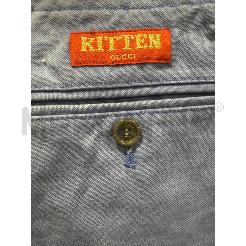 GUCCI BERMUDA KITTEN AZZURRO  | Mercatino dell'Usato Roma porta maggiore 4