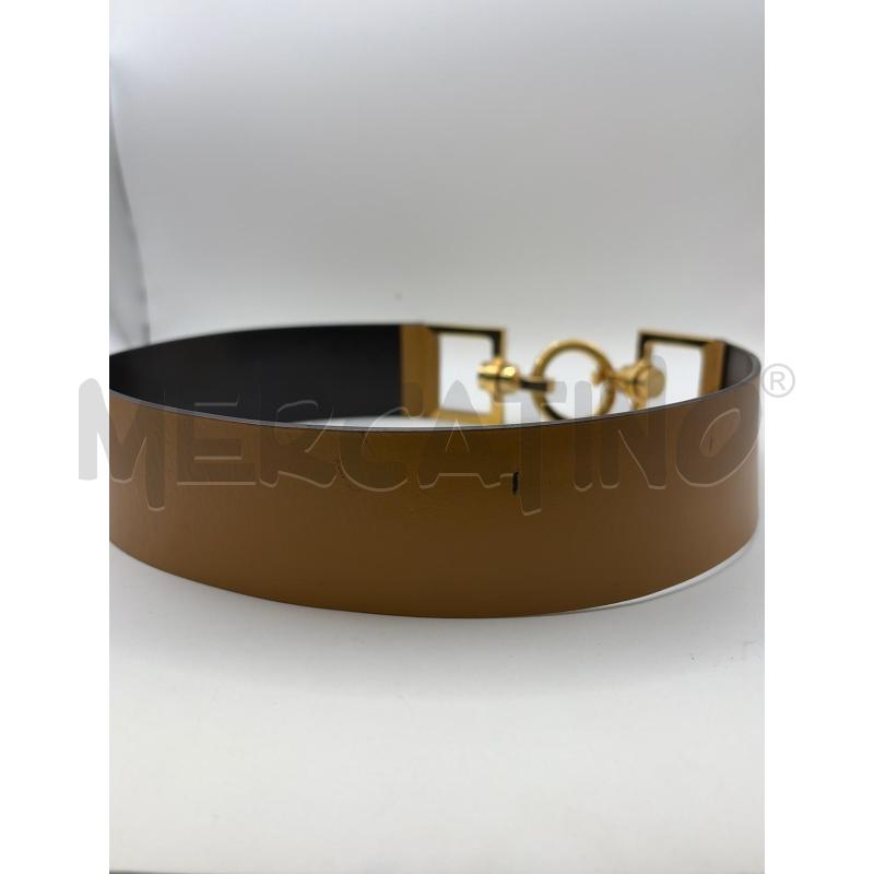GUCCI CINTURA DONNA PELLE MARRONE FIBBIA IN OTTONE  | Mercatino dell'Usato Roma porta maggiore 5