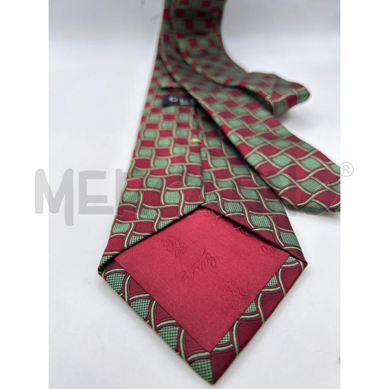 GUCCI CRAVATTA ROSSA VERDE QUADRETTI ONDULATI | Mercatino dell'Usato Roma porta maggiore 2