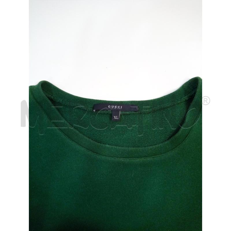 GUCCI FELPA UOMO VERDE COTONE | Mercatino dell'Usato Roma porta maggiore 3