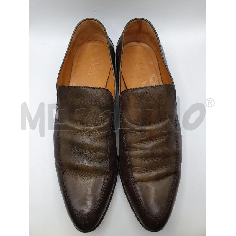 GUCCI MOCASSINI UOMO VERDE OLIVA PELLE | Mercatino dell'Usato Roma porta maggiore 2