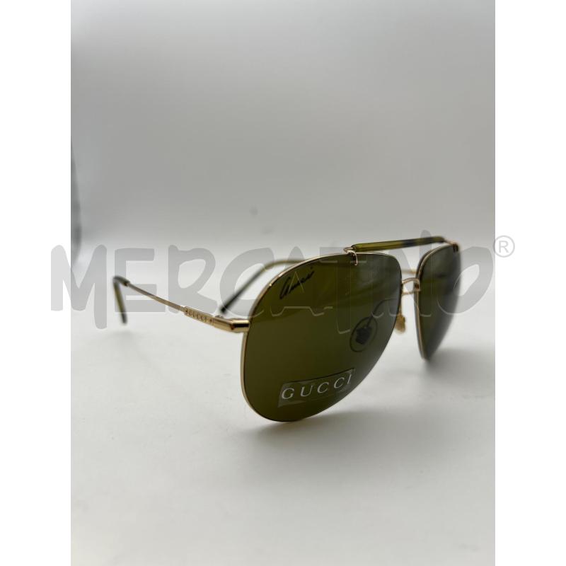 GUCCI OCCHIALI DA SOLE MARRONI ASET GOLD TIPO AVIATOR RAYBAN  | Mercatino dell'Usato Roma porta maggiore 2