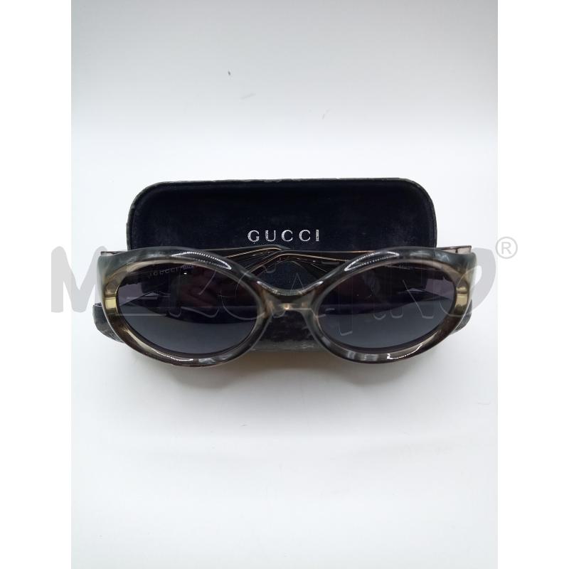GUCCI OCCHIALI LENTE TONDA MONTATURA TRASPARENTE GRIGIA | Mercatino dell'Usato Roma porta maggiore 1