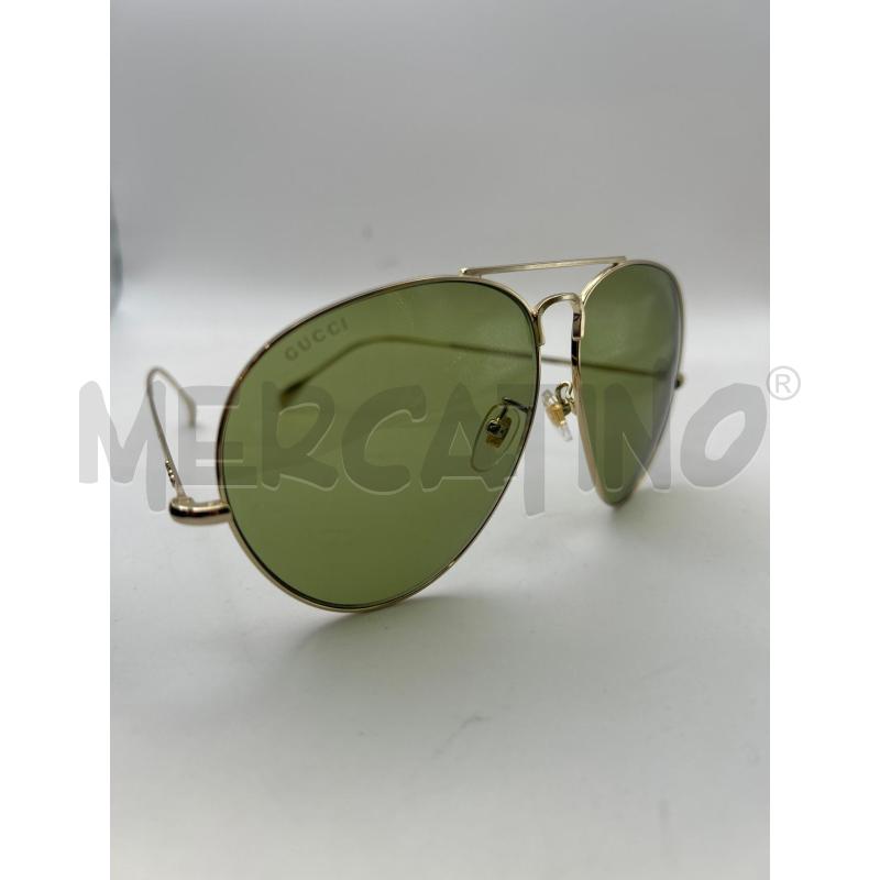GUCCI OCCHIALI LENTE VERDE GOCCIA MONTATURA GOLD | Mercatino dell'Usato Roma porta maggiore 5