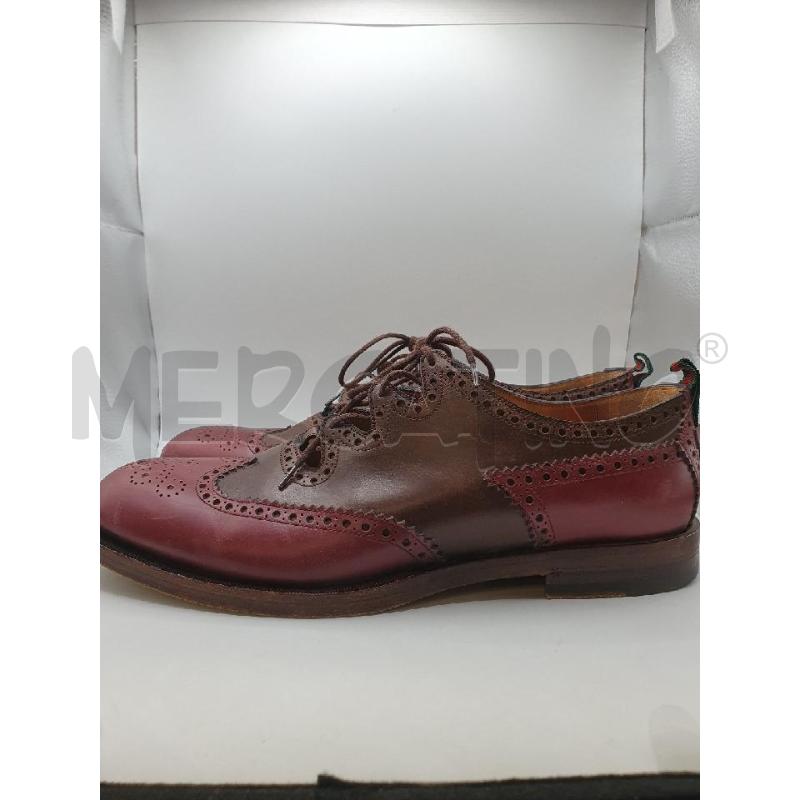 GUCCI SCARPE UOMO BORDEAUX MARRONI PELLE STRINGATE | Mercatino dell'Usato Roma porta maggiore 4