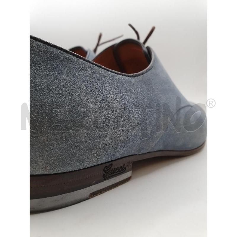 GUCCI SCARPE UOMO CELESTI SCAMOSCIATE STRINGATE | Mercatino dell'Usato Roma porta maggiore 2