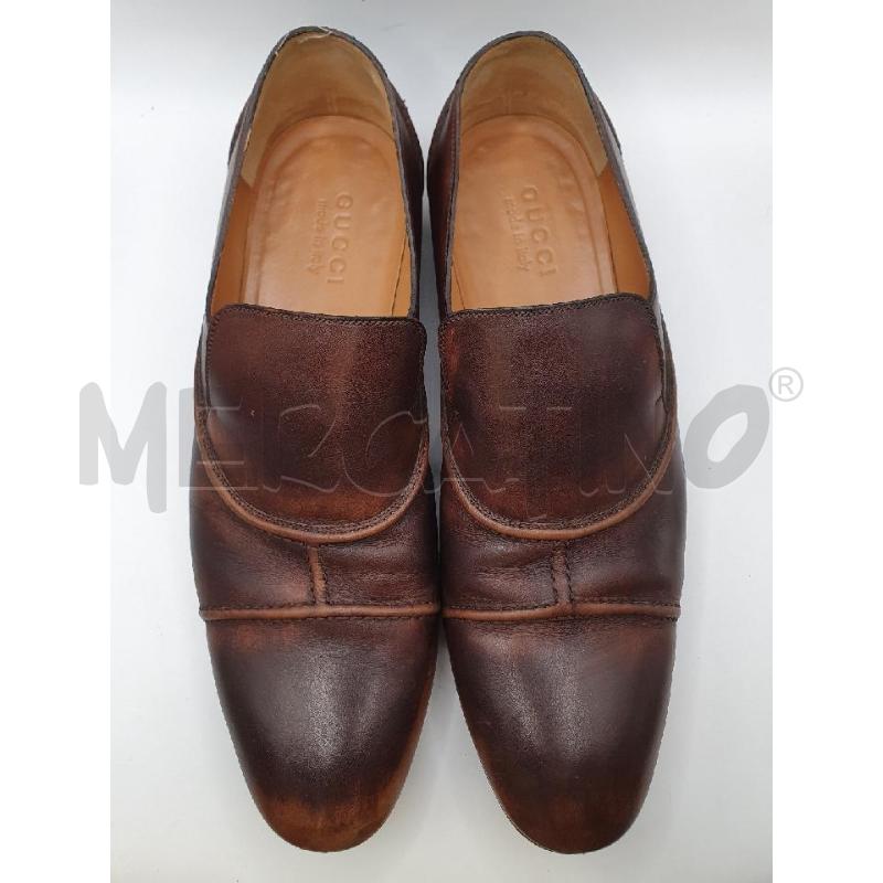 GUCCI SCARPE UOMO MARRONI PELLE CUCITURE | Mercatino dell'Usato Roma porta maggiore 2