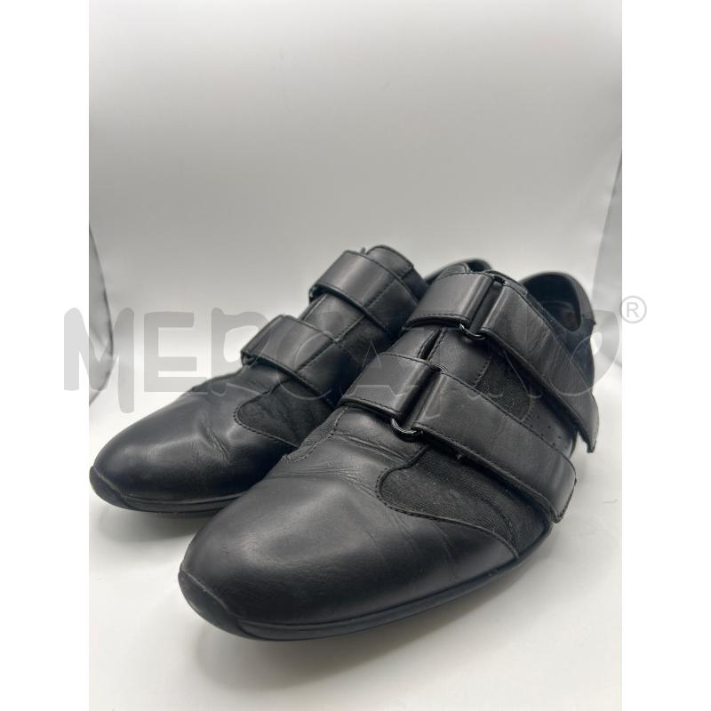 GUCCI SCARPE UOMO NERE TESSUTO PELLE DOPPIO STRAPPO | Mercatino dell'Usato Roma porta maggiore 2