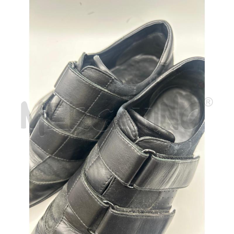GUCCI SCARPE UOMO NERE TESSUTO PELLE DOPPIO STRAPPO | Mercatino dell'Usato Roma porta maggiore 5