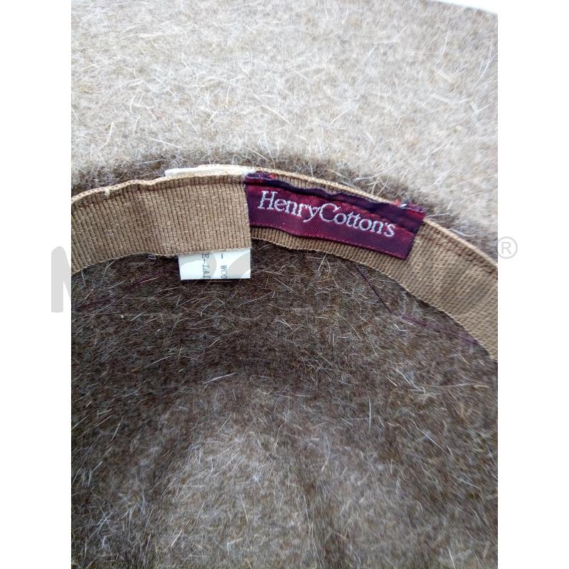 HENRT COTTONS CAPPELLOMARRONE FASCIA TESSUTO LANA | Mercatino dell'Usato Roma porta maggiore 3