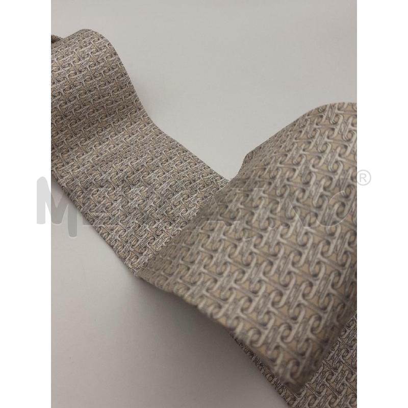 HERMES CRAVATTA BEIGE LOGO ASTRATTO ALL OVER | Mercatino dell'Usato Roma porta maggiore 5