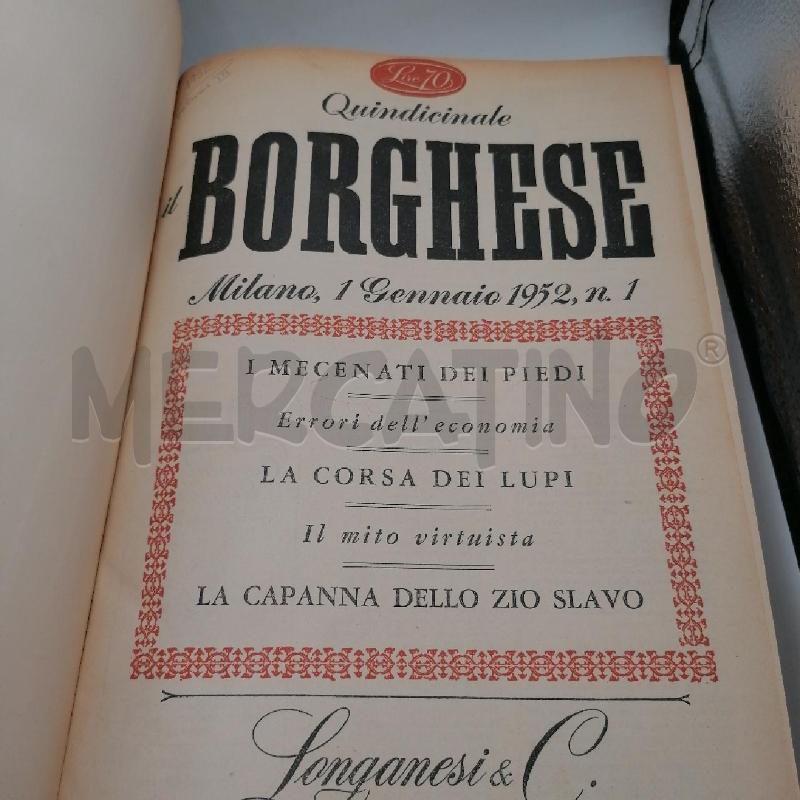 IL BORGHESE - ANNO 1952 COMPLETO  | Mercatino dell'Usato Roma porta maggiore 3