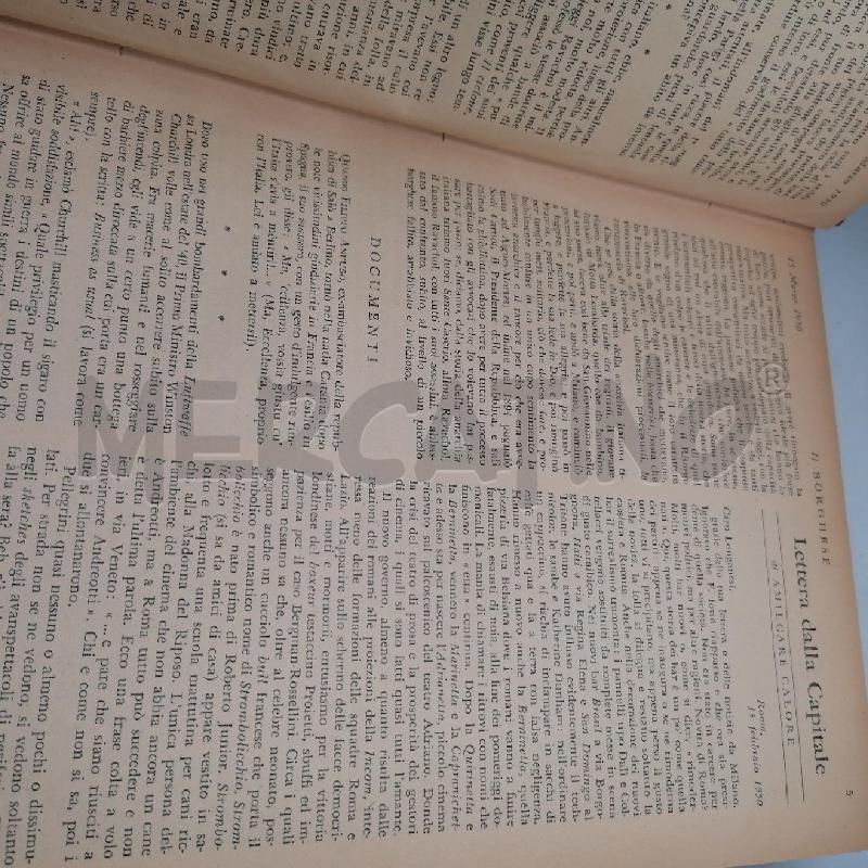 IL BORGHESE - QUINDICINALE 1950 COMPLETO | Mercatino dell'Usato Roma porta maggiore 2