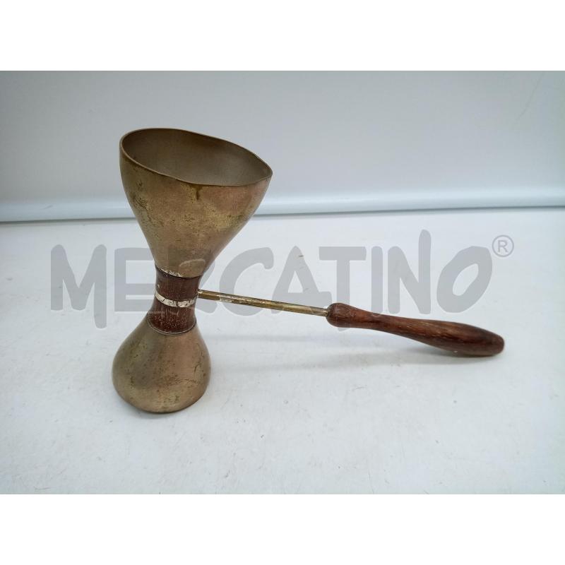 JIGGER MET ARG MANICO LEGNO EPOCA  | Mercatino dell'Usato Roma porta maggiore 2