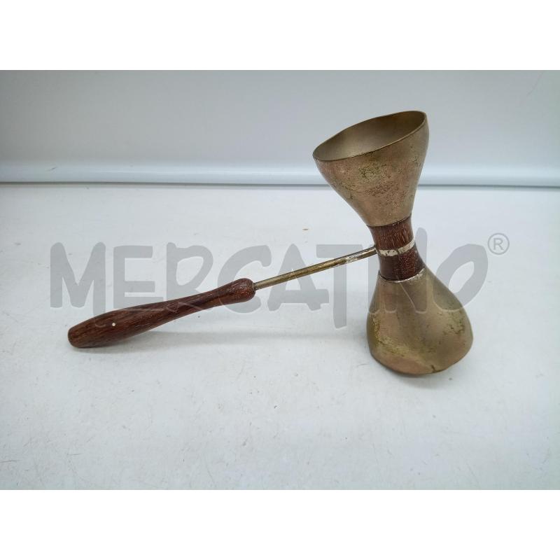 JIGGER MET ARG MANICO LEGNO EPOCA  | Mercatino dell'Usato Roma porta maggiore 3