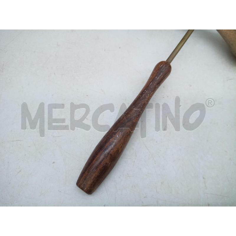 JIGGER MET ARG MANICO LEGNO EPOCA  | Mercatino dell'Usato Roma porta maggiore 4