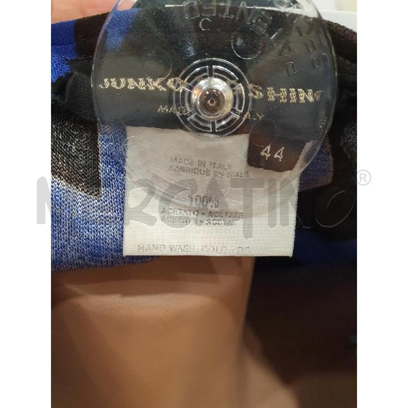 JUNKO KOSHINO CARDIGAN DONNA BLU NERO ZIP | Mercatino dell'Usato Roma porta maggiore 3