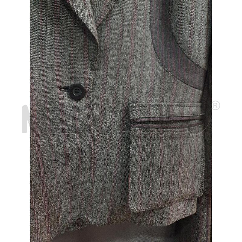 JUST CAVALLI COMPLETO DONNA GRIGIO GESSATO VIOLA GIACCA+PANTALONE  | Mercatino dell'Usato Roma porta maggiore 2