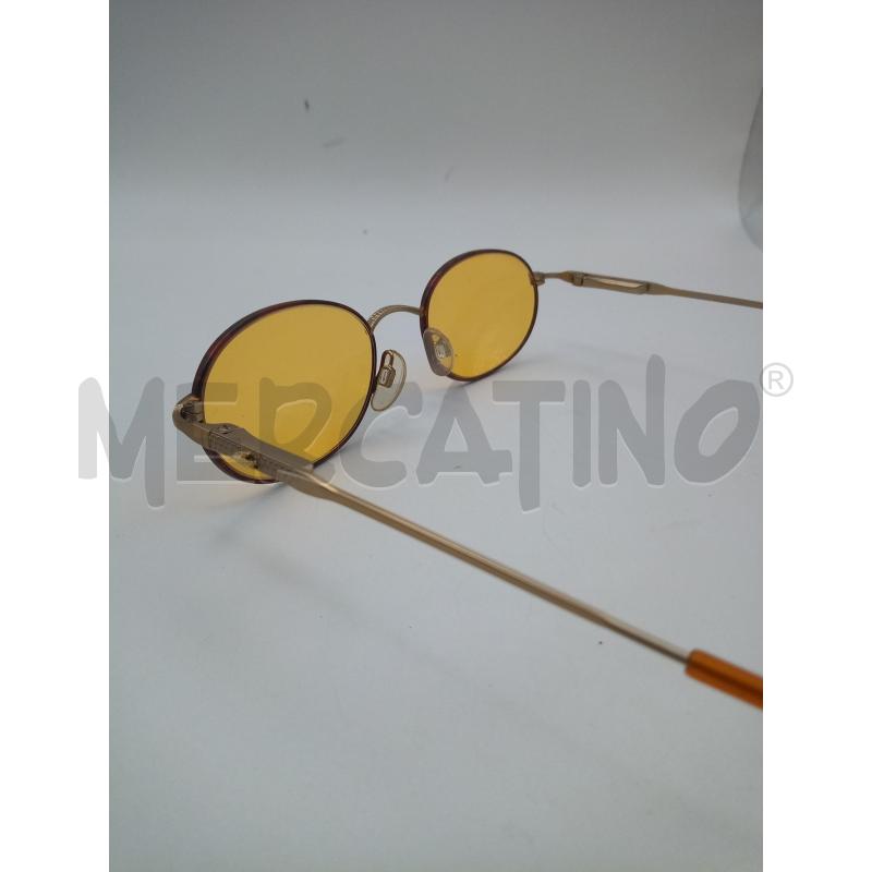 LACOSTE OCCHIALI LENTE ARANCIO MONTATURA BRONZATA MACULATA ASTE DORATE OPACHE LOGHETTO  | Mercatino dell'Usato Roma porta maggiore 4