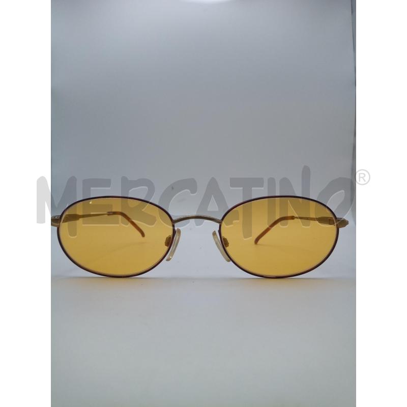 LACOSTE OCCHIALI LENTE ARANCIO MONTATURA BRONZATA MACULATA ASTE DORATE OPACHE LOGHETTO  | Mercatino dell'Usato Roma porta maggiore 5