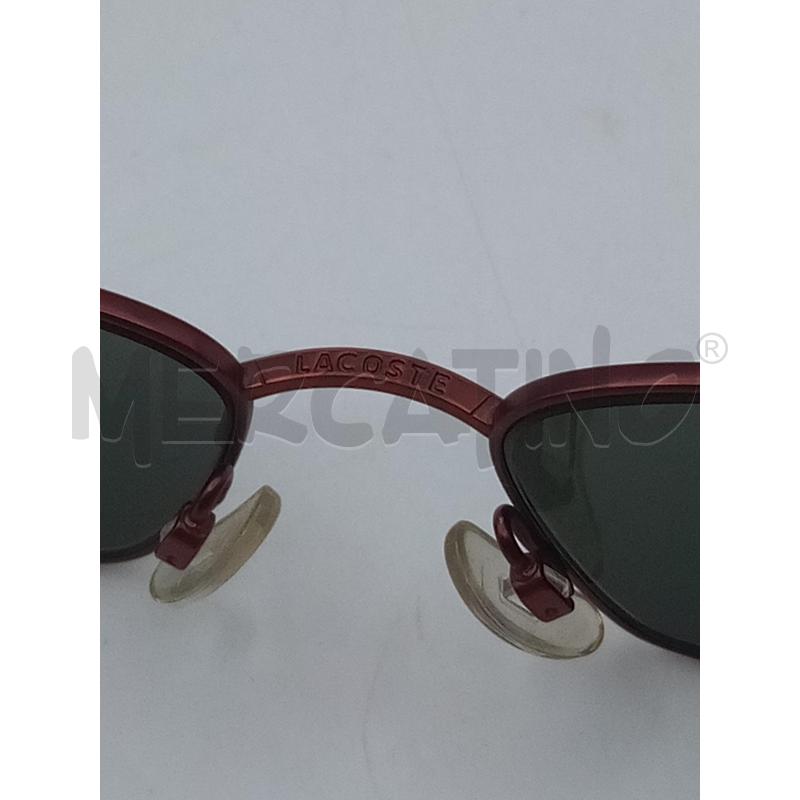 LACOSTE OCCHIALI LENTE NERA RETTANGOLARE MONTATURA BRONZO LOGHETTO | Mercatino dell'Usato Roma porta maggiore 4