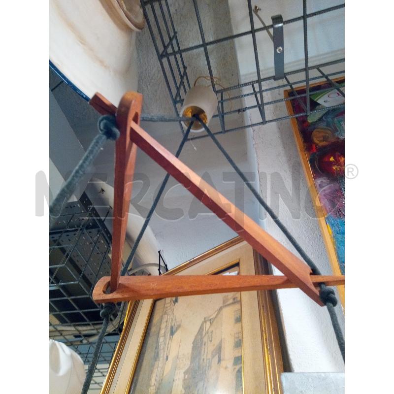 LAMPADARIO 3L MID CENTURY PARALUMI AMBRATI CONI METALLO  | Mercatino dell'Usato Roma porta maggiore 4