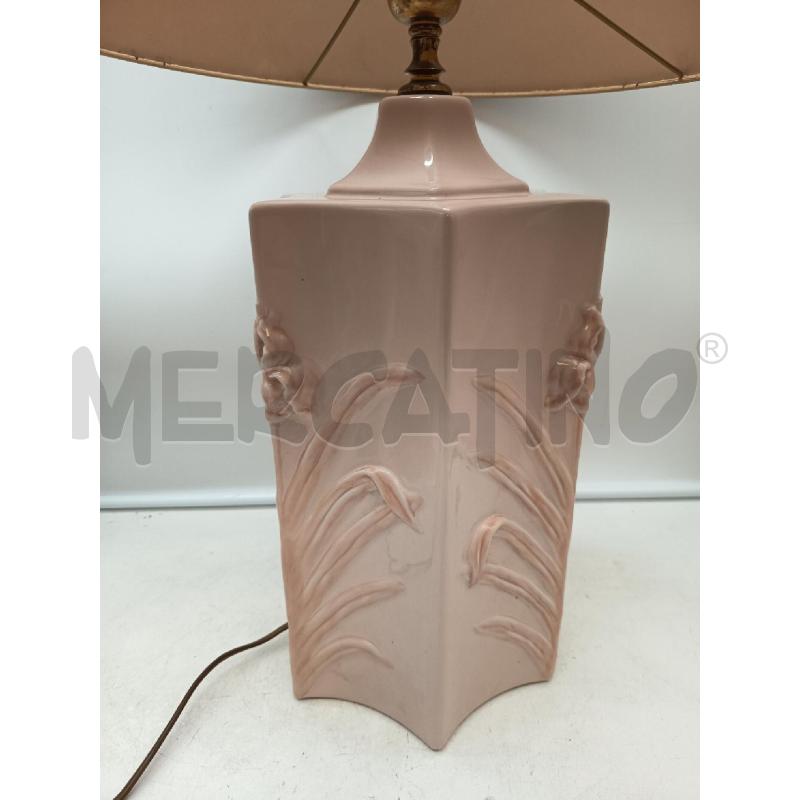 LAMPADA BASE CERAMICA LILLA PARALUME TESSUTO  | Mercatino dell'Usato Roma porta maggiore 2