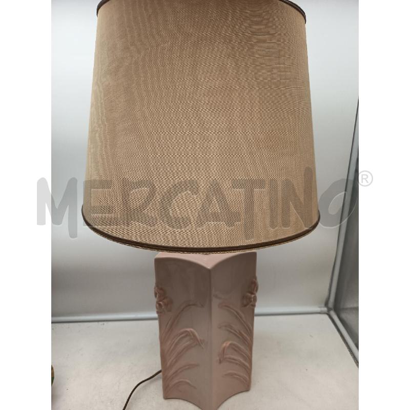 LAMPADA BASE CERAMICA LILLA PARALUME TESSUTO  | Mercatino dell'Usato Roma porta maggiore 3