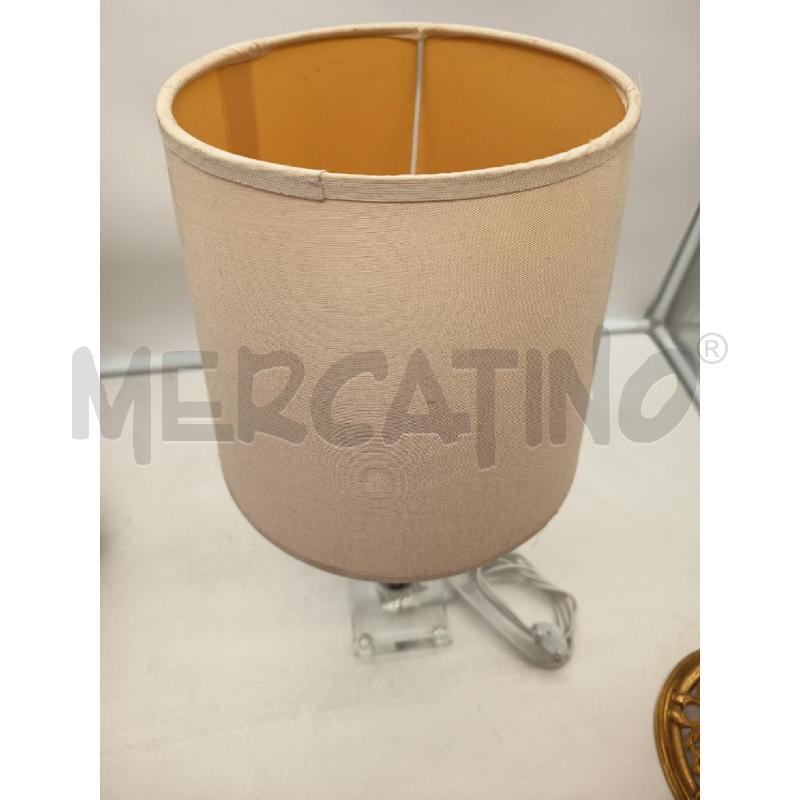LAMPADA BASE CRISTALLO PARALUME TESSUTO  | Mercatino dell'Usato Roma porta maggiore 5