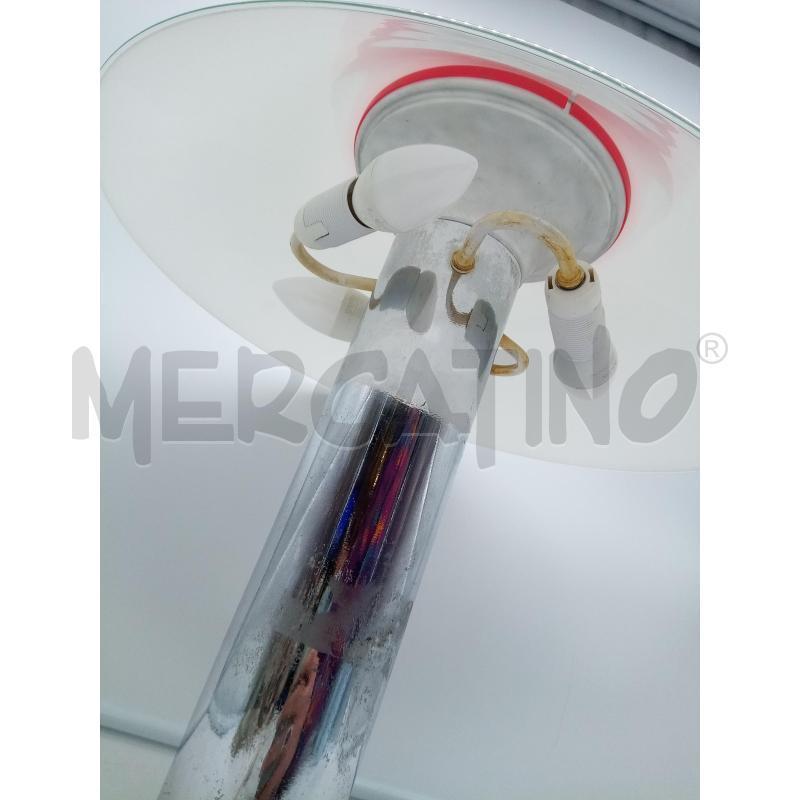 LAMPADA CROMATA PARALUME VETRO OPALINA | Mercatino dell'Usato Roma porta maggiore 3